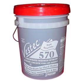 Vestec 570 Concentrated Commercial Hard Water Liquid Warewash Detergent