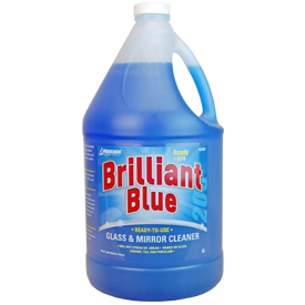 Brilliant Blue Glass Cleaner - Aerosol Can & Liquid