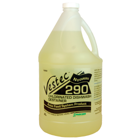 Vestec 290 Concentrated Chlorinated Warewash Sanitizer Liquid